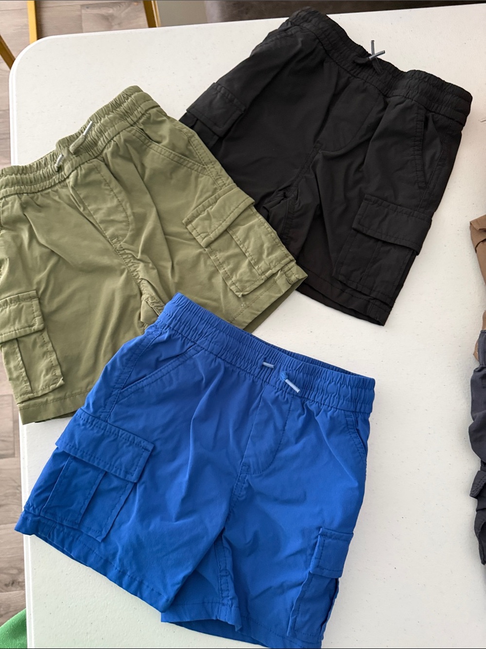 Cargo Shorts for Toddler boys - Blue, Olive, Black